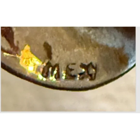 Vintage Mexico Sterling Silver Wave-Shaped Brooch Pin 925 Hallmarked Elegant - Picture 7 of 8